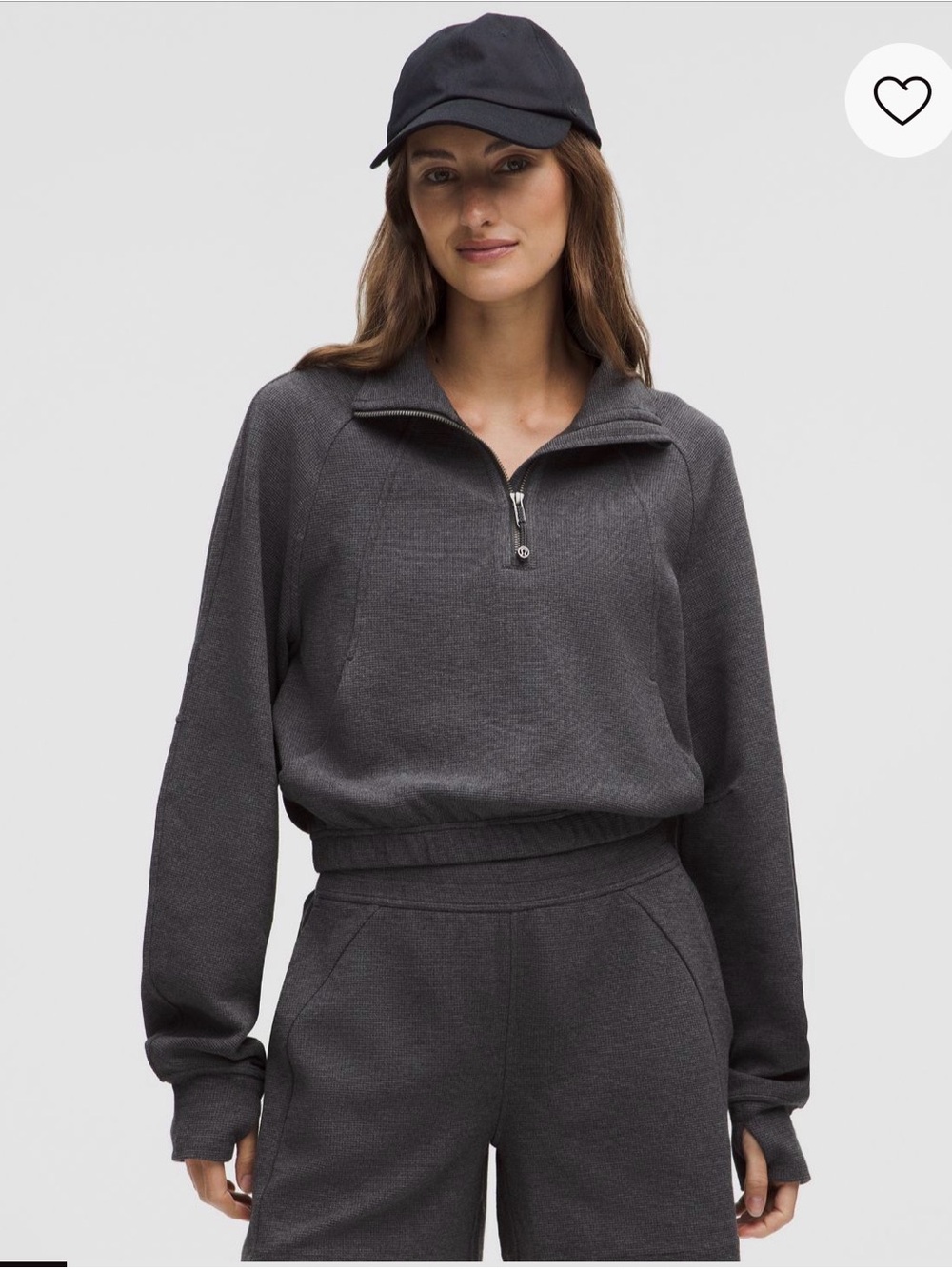 Scuba Cropped Funnel-Neck Half Zip
Waffle